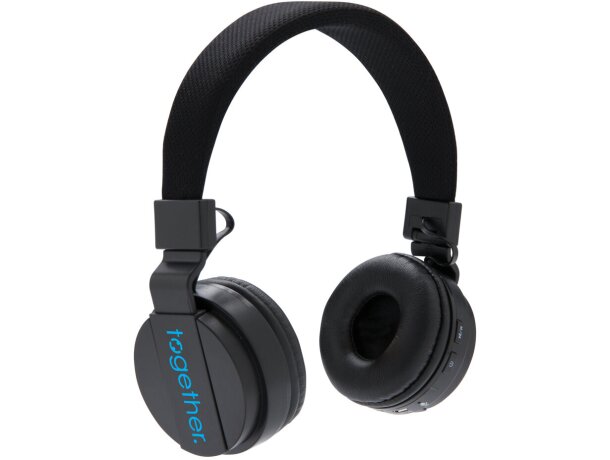 Auriculares Bluetooth Plegables Negro detalle 3