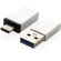 Juego de adaptadores USB A y USB C Plata detalle 1