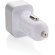 Cargador de coche rápido 30W con triple salida y PD Blanco detalle 1