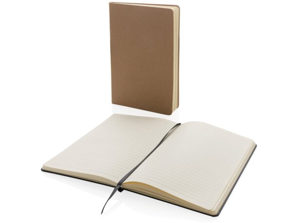 Libreta A5 FSC® de tapa dura Negro detalle 7