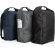 Mochila ecológica con logo hecha de botellas recicladas y ahorro de agua Negro detalle 9