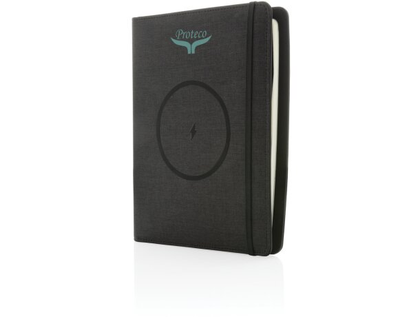 Libreta A5 Air carga inalámbrica 5W y cargador 5000 mAh Negro detalle 8