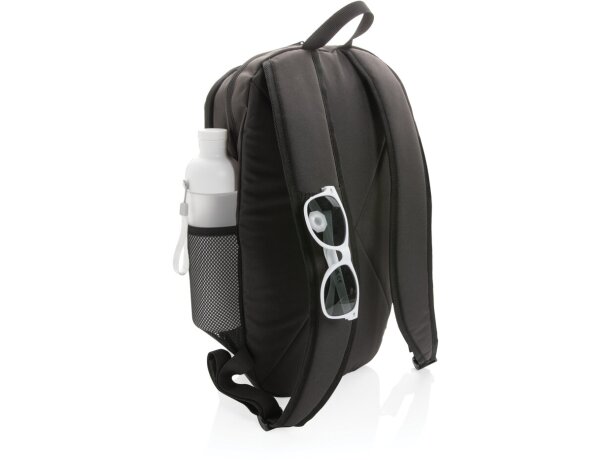 Mochila casual Impact AWARE ™ 300D RPET Negro detalle 16