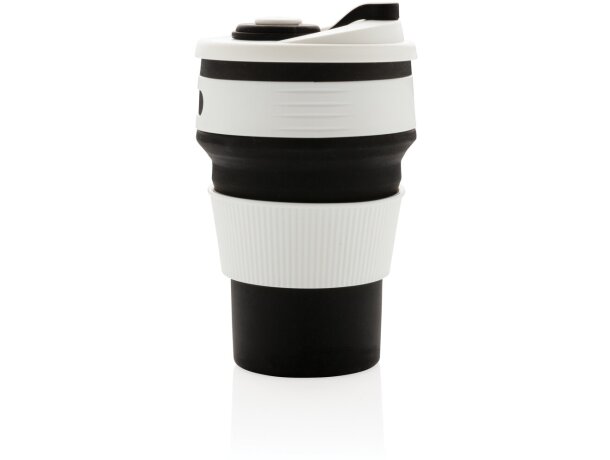 Tazas plegable de silicona Negro detalle 5