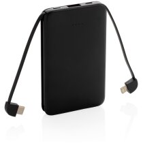 Powerbank promocional con cables extraíbles 5000