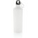 Botella de agua XL de aluminio con mosquetón Blanco/negro
