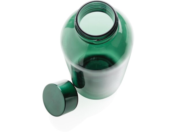 Botella de agua estanca con tapa metálica personalizada verde