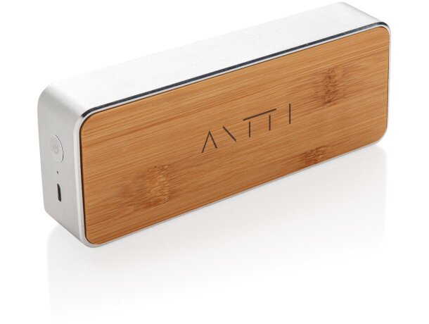 Altavoz inalámbrico Nevada Bamboo 3W Gris/negro detalle 4