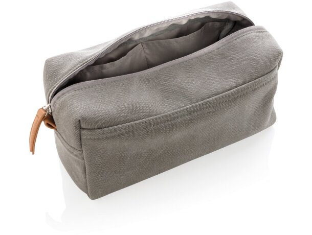 Neceser promocional de viaje para maleta de mano Gris detalle 14