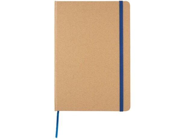 Libreta A5 reciclada de kraft Azul detalle 19