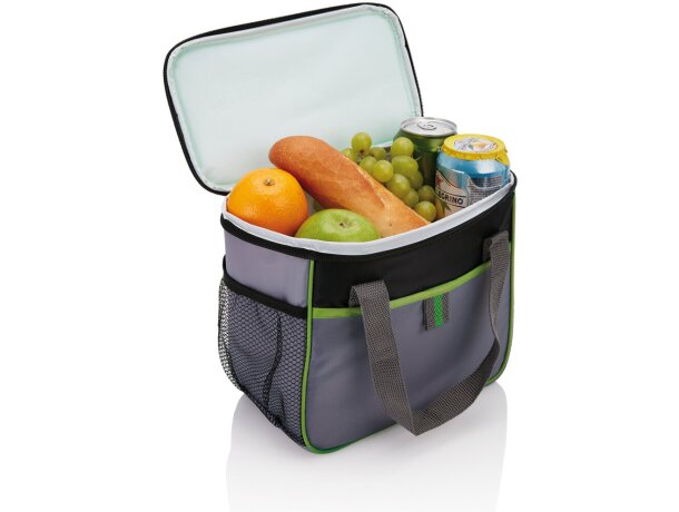 Neveras originales con capacidad para 6 Latas de poliéster Básica Verde/gris detalle 10