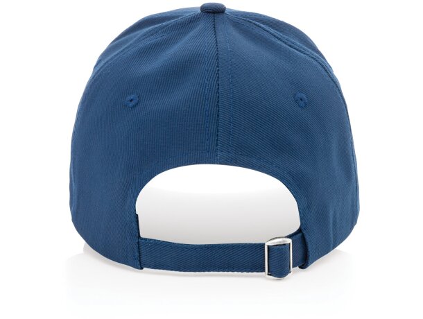 Gorra de algodón reciclado Impact 280gr con trazador AWARE™ Azul marino detalle 72