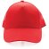 Gorra 5 paneles de algodón cepillado 190 gr Impact AWARE ™ Rojo detalle 22