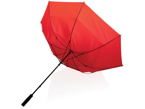Paraguas ecológico antitormenta 30. Rojo detalle 10