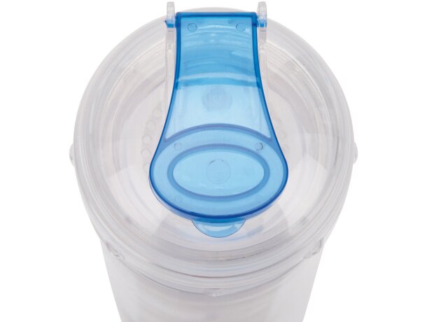 Bidón deportivo con compartimento para frutas de tritán 500ml Azul detalle 3