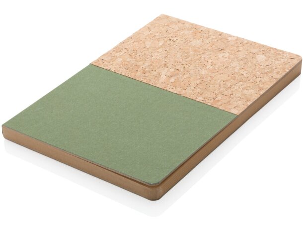 Cuaderno A5 de corcho y kraft Verde detalle 19