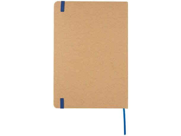 Libreta A5 reciclada de kraft Azul detalle 20