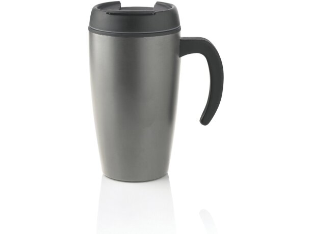 Taza de acero térmica para bebidas frías Naranja/negro detalle 37