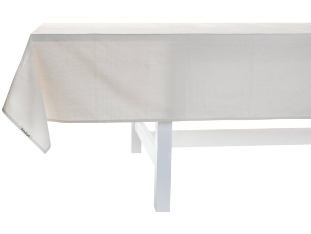 Mantel de algodón Ukiyo Aware ™ 180gr 250x140cm Blanco detalle 3