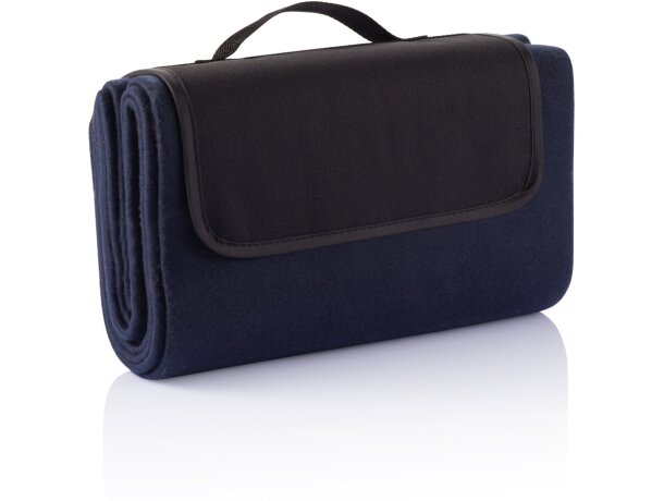 Manta de picnic plegable Azul marino detalle 4