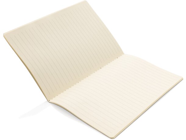 Libreta de tapa blanda de PU con borde de color Blanco detalle 23