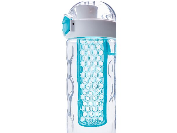 Botella infusora Honeycomb antigoteo Turquesa detalle 28