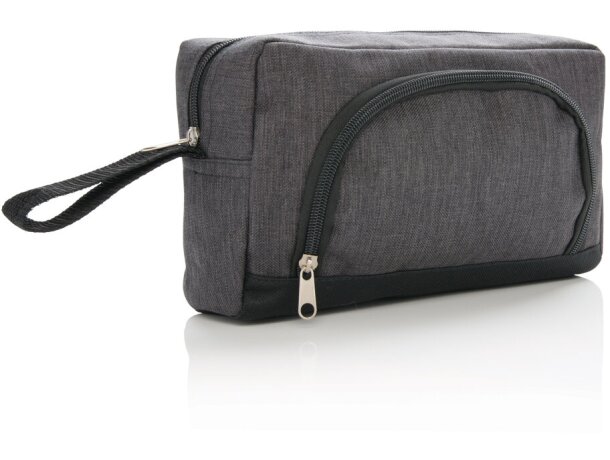 Neceser XD Collection bicolor antracita personalizada 600D viaje Antracita/negro detalle 4