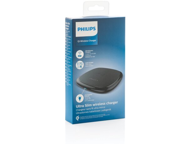 Cargador inalámbrico Philips 10W Qi Negro detalle 6