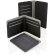 Tarjeteros corporativos bloqueo rfid ultra delgado para 8 tarjetas Negro/gris detalle 12