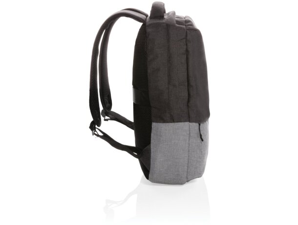 Mochila RFID para portátil 15.6 Duo color sin PVC Gris detalle 2