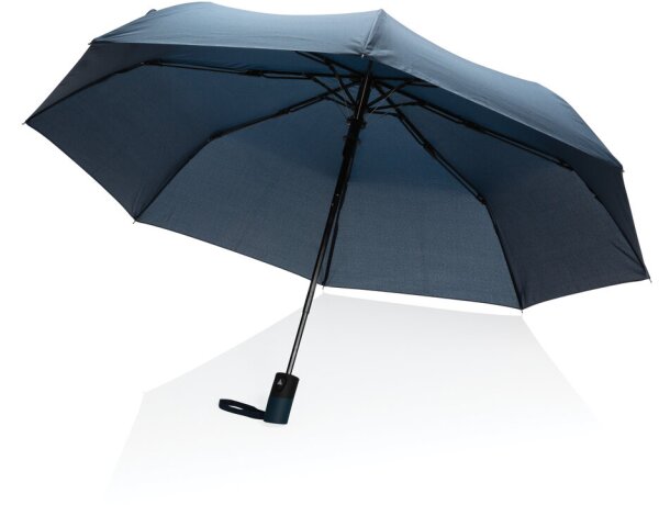 Mini paraguas automático ecológico RPET 190T Impact AWARE ™ Azul marino detalle 15