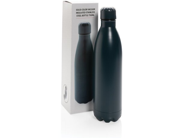 Botella de acero inoxidable al vacío de color sólido 750ml Azul detalle 36