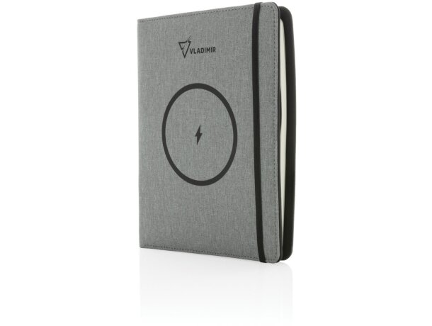 Libreta A5 Air carga inalámbrica 5W y cargador 5000 mAh Gris detalle 21