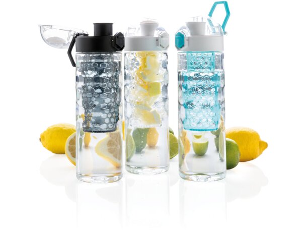 Botella infusora Honeycomb antigoteo Turquesa detalle 31