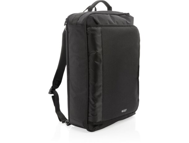 Mochila de viaje convertible Swiss Peak sin PVC Negro detalle 13