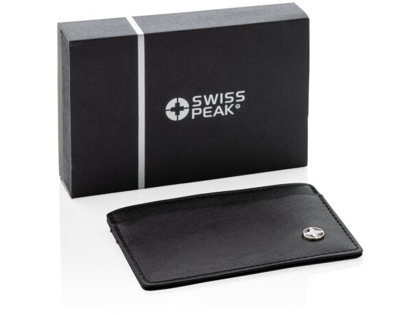 Tarjetero Rfid Swiss Peak Anti Escáner Negro detalle 12