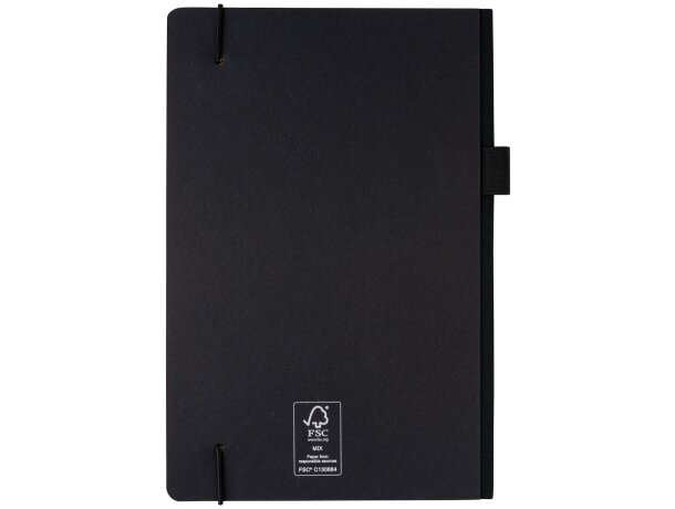 Libreta lujosa A5 FSC® de tapa dura Negro detalle 2