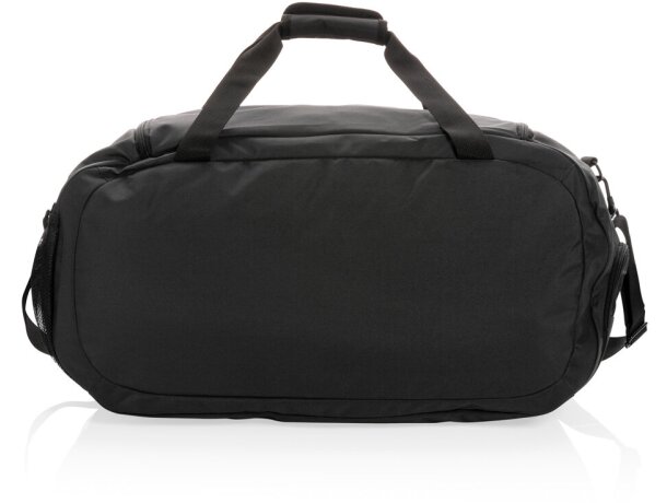 Bolsa de viaje deportiva Swiss Peak AWARE ™ RPET Negro detalle 1