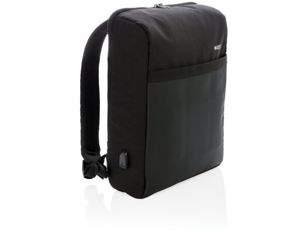 Mochila antirrobo Swiss Peak RFID con puerto USB para portátil Negro detalle 8