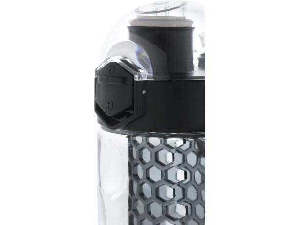 Botella infusora Honeycomb antigoteo Negro detalle 4