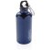 Botella deportiva de aluminio reutilizable con mosquetón Azul detalle 22