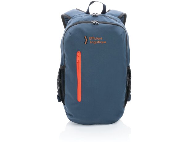 Mochila casual Impact AWARE ™ 300D RPET Azul marino detalle 41