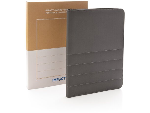 Carpeta Impact AWARE ™ RPET A4 con cremallera Antracita detalle 21