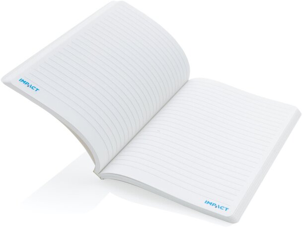 Cuaderno de papel de piedra de tapa blanda Impact A5 Blanco detalle 20