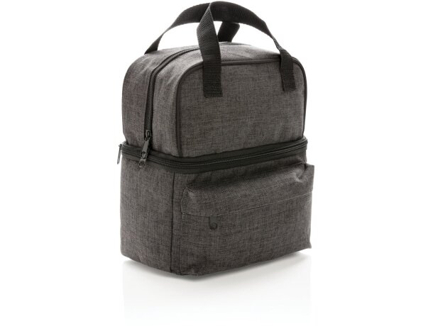 Nevera térmica Cicekdagi con compartimentos separados y asas Antracita detalle 7