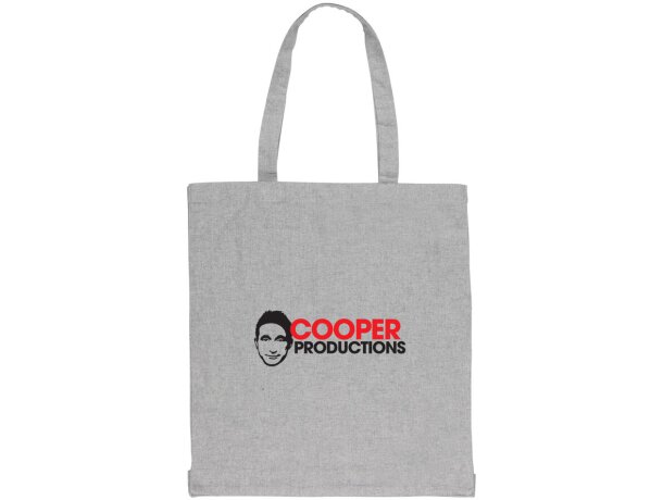 Tote sostenible 100% algodón Impact Aware Gris detalle 6