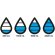 Botella de seguimiento de hidratación Aqua Negro/azul detalle 4
