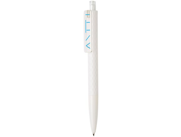 Bolis originales ballpoint acabado geométrico tinta alemana azul X3 Blanco detalle 22