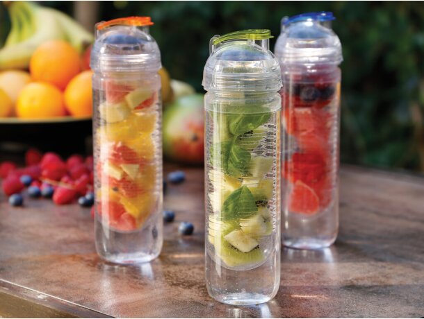 Bidón deportivo con compartimento para frutas de tritán 500ml Verde detalle 19