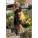 Tote sostenible 100% algodón Impact Aware Amarillo detalle 23